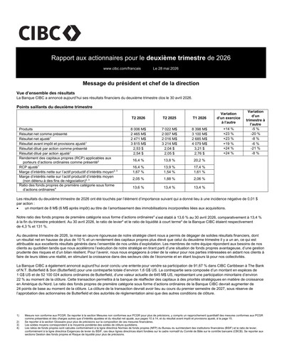 Thumbnail CIBC (Canadian Imperial Bank of Commerce) Quarterly Report 2026-q2
