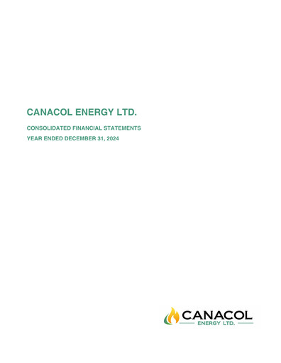 Thumbnail Canacol Energy Financial Statement 2024