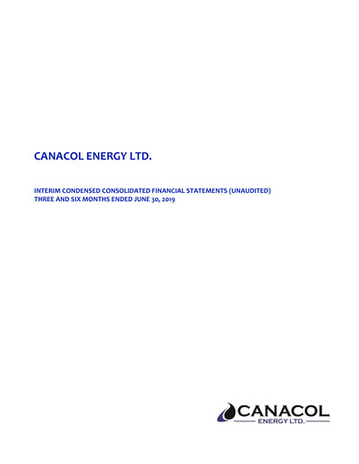 Thumbnail Canacol Energy Quarterly Report 2019-q2