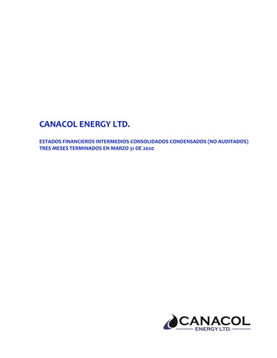 Thumbnail Canacol Energy Quarterly Report 2020-q1