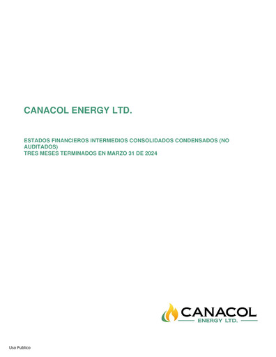 Thumbnail Canacol Energy Quarterly Report 2024-q1