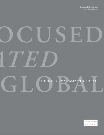 Thumbnail Canaccord Genuity Group Annual Report 2005