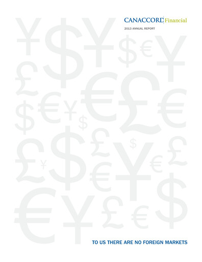 Thumbnail Canaccord Genuity Group Annual Report 2013