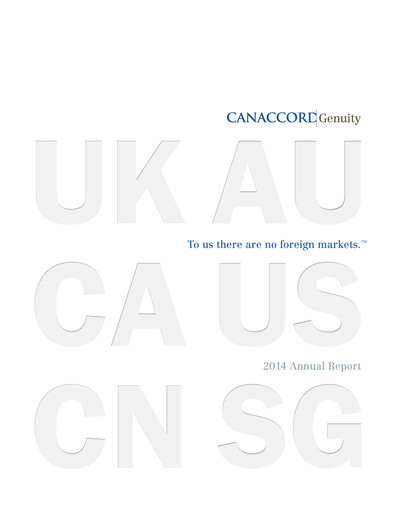 Thumbnail Canaccord Genuity Group Annual Report 2014