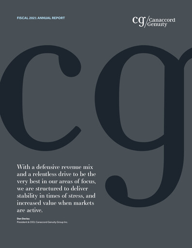 Thumbnail Canaccord Genuity Group Annual Report fy2021