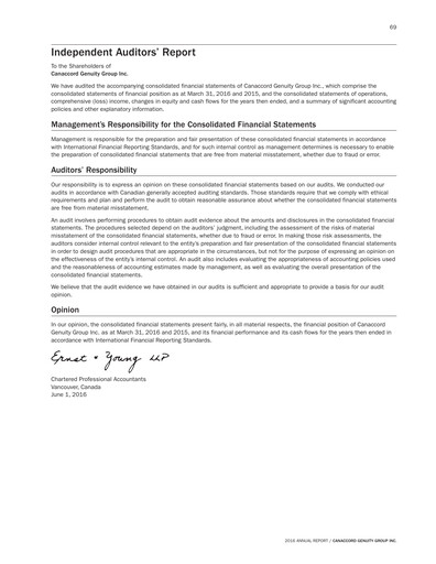 Vorschaubild Canaccord Genuity Group Finanzmitteilung 2016