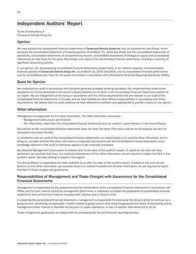 Vorschaubild Canaccord Genuity Group Finanzmitteilung 2019