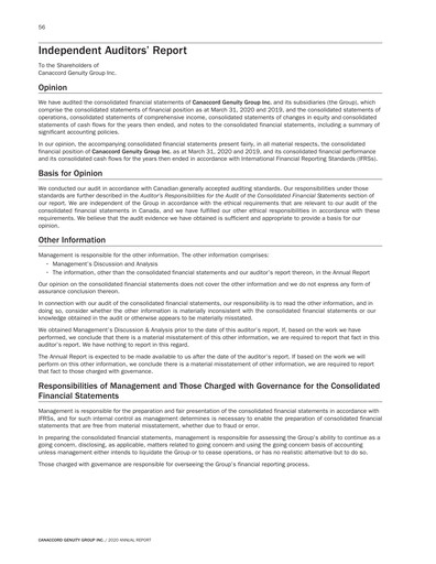 Vorschaubild Canaccord Genuity Group Finanzmitteilung 2020