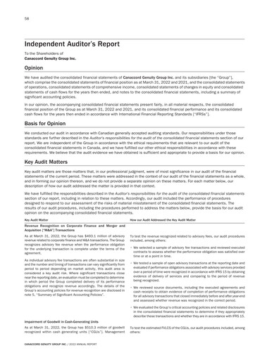 Vorschaubild Canaccord Genuity Group Finanzmitteilung 2022