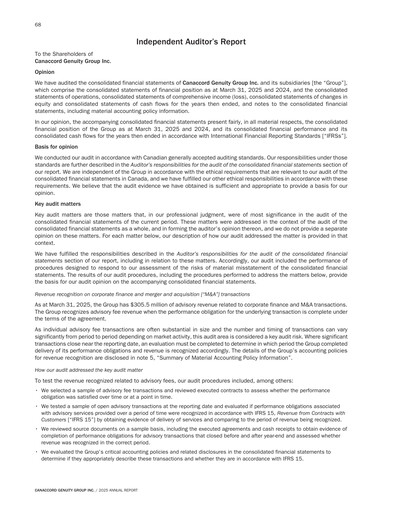 Vorschaubild Canaccord Genuity Group Finanzmitteilung 2025