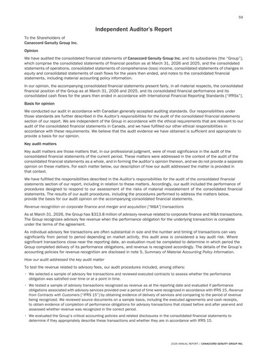 Thumbnail Canaccord Genuity Group Financial Statement 2026