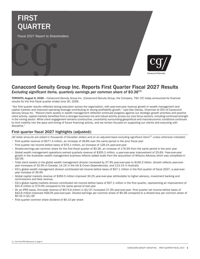 Thumbnail Canaccord Genuity Group Quarterly Report 2027-q1