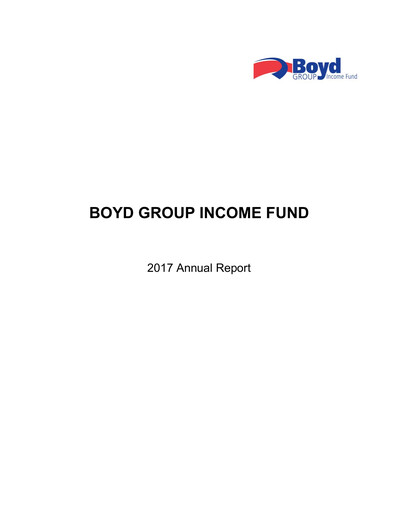 Thumbnail Boyd Group Annual Report 2017