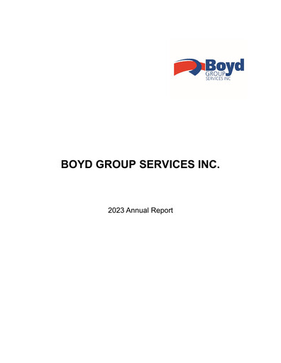 Thumbnail Boyd Group Annual Report 2023