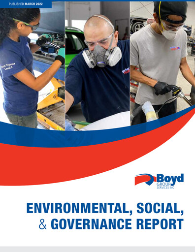 Thumbnail Boyd Group ESG Report 2022