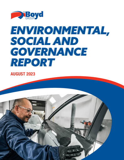Thumbnail Boyd Group ESG Report 2023