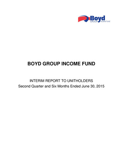 Thumbnail Boyd Group Quarterly Report 2015-q2