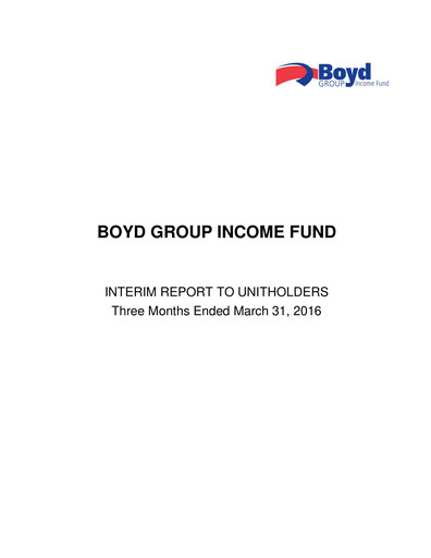 Thumbnail Boyd Group Quarterly Report 2016-q1