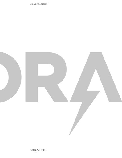 Thumbnail Boralex Annual Report 2010
