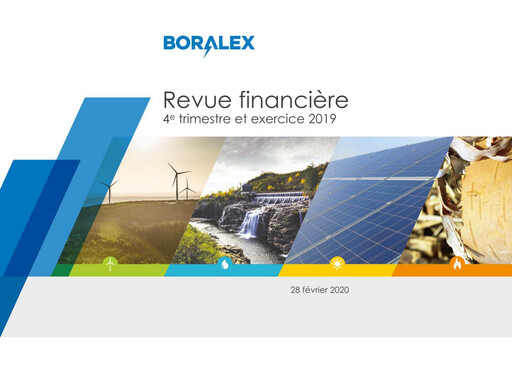 Miniature Boralex Rapport financier 2019-q4