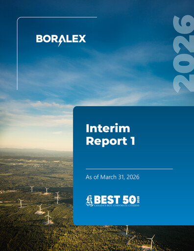Miniature Boralex Rapport trimestriel 2026-q1