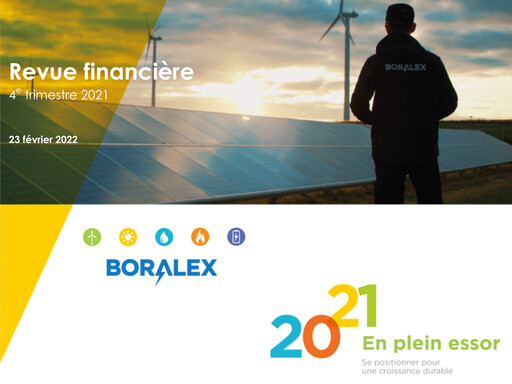 Miniature Boralex Rapport trimestriel 2021-q4