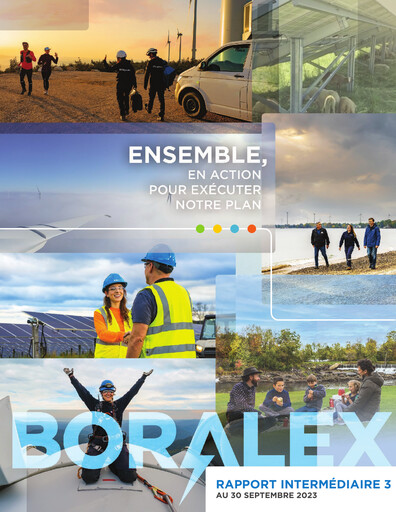 Miniature Boralex Rapport trimestriel 2023-q3