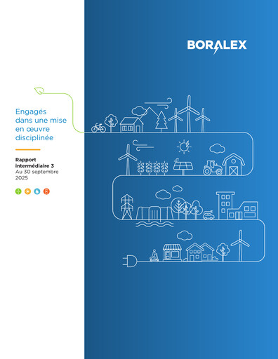 Miniature Boralex Rapport trimestriel 2025-q3