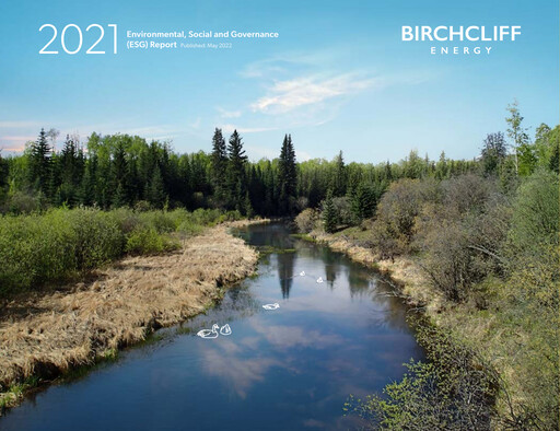 Miniature Birchcliff Energy Rapport ESG 2021
