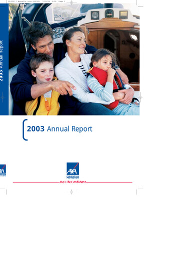 Thumbnail AXA Annual Report 2003