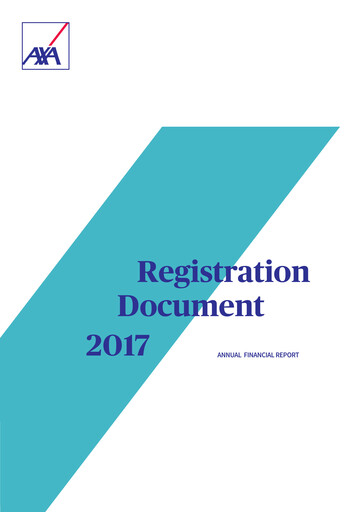 Thumbnail AXA Annual Report 2017