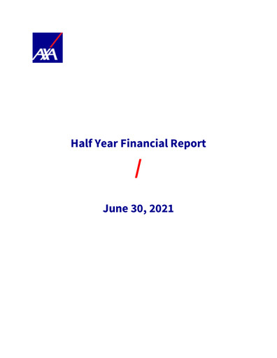 Miniature AXA Rapport semestriel 2021-h1