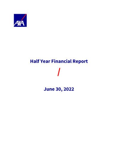 Miniature AXA Rapport semestriel 2022-h1