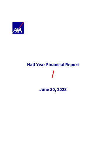 Miniature AXA Rapport semestriel 2023-h1