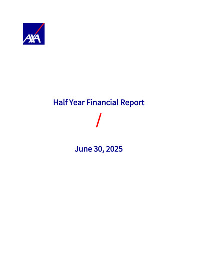 Miniature AXA Rapport semestriel 2025-h1