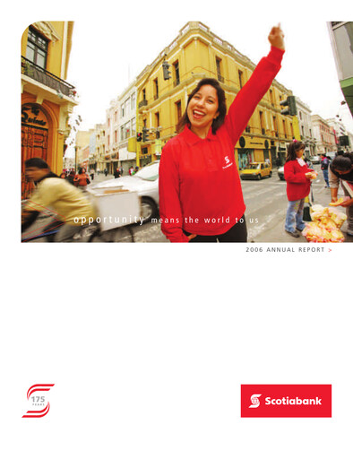 Thumbnail Scotiabank Annual Report 2006