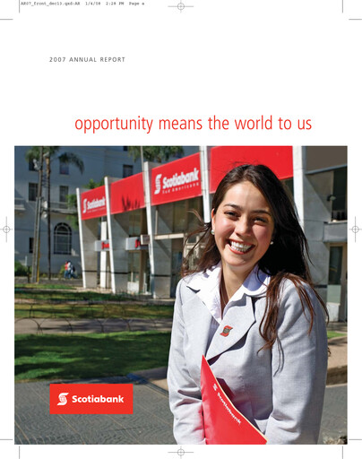 Thumbnail Scotiabank Annual Report 2007