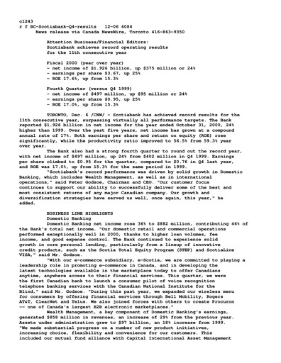Thumbnail Scotiabank Financial Statement 2000
