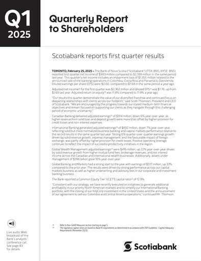 Thumbnail Scotiabank Quarterly Report 2025-q1