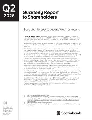 Thumbnail Scotiabank Quarterly Report 2026-q2