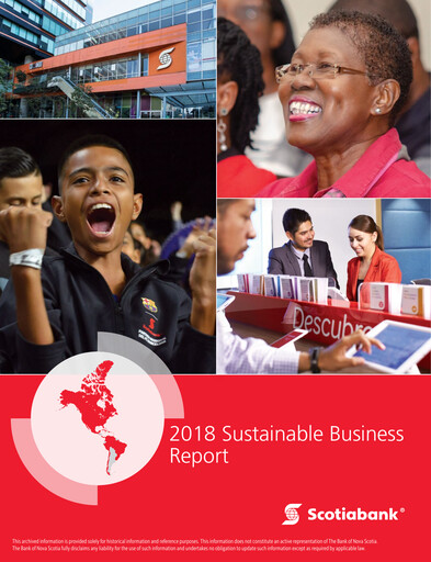 Thumbnail Scotiabank Sustainability Report 2018