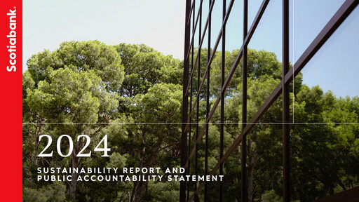 Thumbnail Scotiabank Sustainability Report 2024