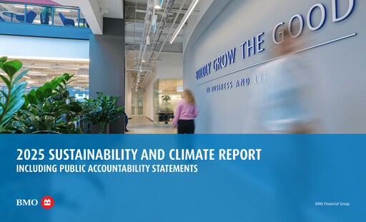Thumbnail Bank of Montreal
 Sustainability Report 2025