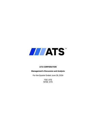 Thumbnail ATS Corporation Quarterly Report 2027-q1