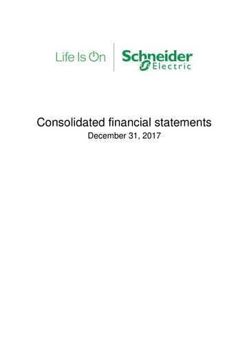 Thumbnail Schneider Electric Financial Statement 2017