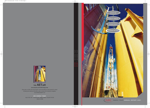 Thumbnail ARC Resources
 Annual Report 2001