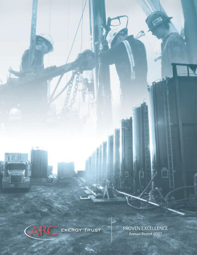 Thumbnail ARC Resources
 Annual Report 2007