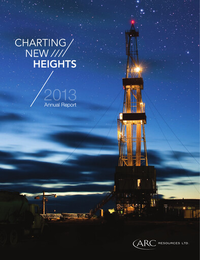 Thumbnail ARC Resources
 Annual Report 2013
