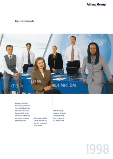 Vorschaubild Allianz SE Jahresbericht 1998