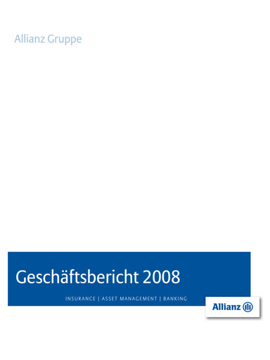 Vorschaubild Allianz SE Jahresbericht 2008